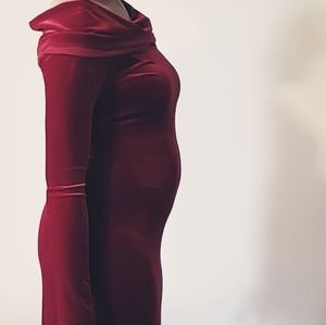 Burgundy Velvet Gown